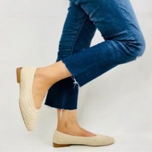 Zara Womens Raffia Ballet Flats size 37 (US 6.5)
